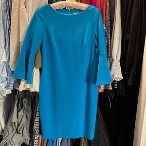 Calvin Klein bell sleeve dress NWOT